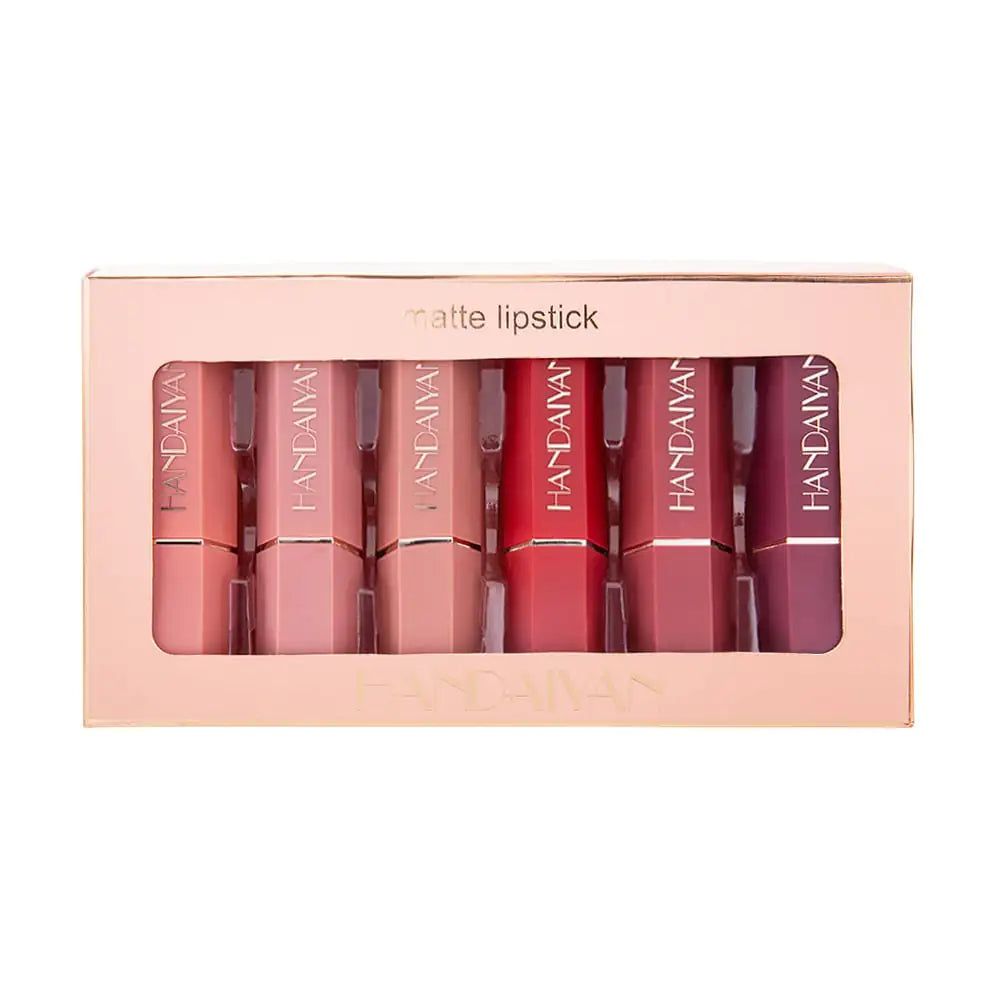 Matte Lipstick Gift Box Set with Non-Stick Formula