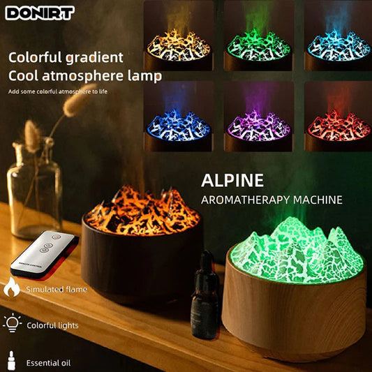 New Volcanic Crack Aromatherapy Wood Grain Humidifier Home Office