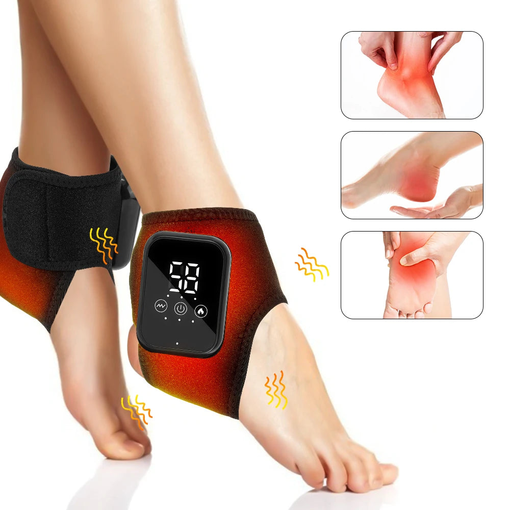 Foot Heat Massager Hot Compresses Vibration Massager Ankle Protection