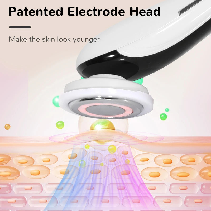 7 in 1 Microcurrent Face Lift Device LED Facial Massager Anti Aging